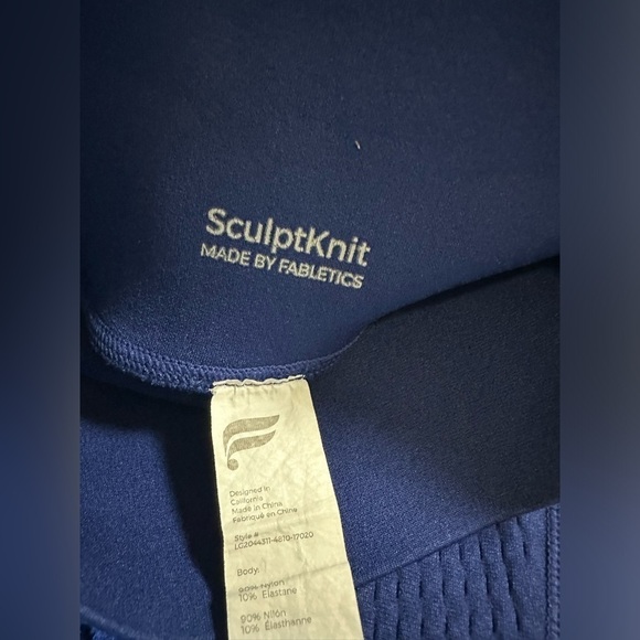 Fabletics 3 piece sculpt knit blue leggings xs boost power green xs Black bra S - Picture 8 of 12